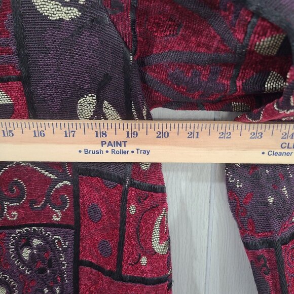 Coldwater Creek Retro Textured Patchwork Full Zip Jacket Petite L large - Picture 6 of 6